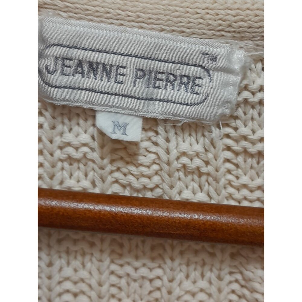 Vtg Women Ireland Cableknit Chunky Oversized Heavyweight Slouchy Medium Cardigan - Picture 11 of 12